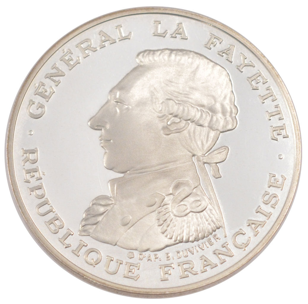 FRANCE, 100 Francs, 1987, MS(65-70), Silver, Gadoury #902, 15.00