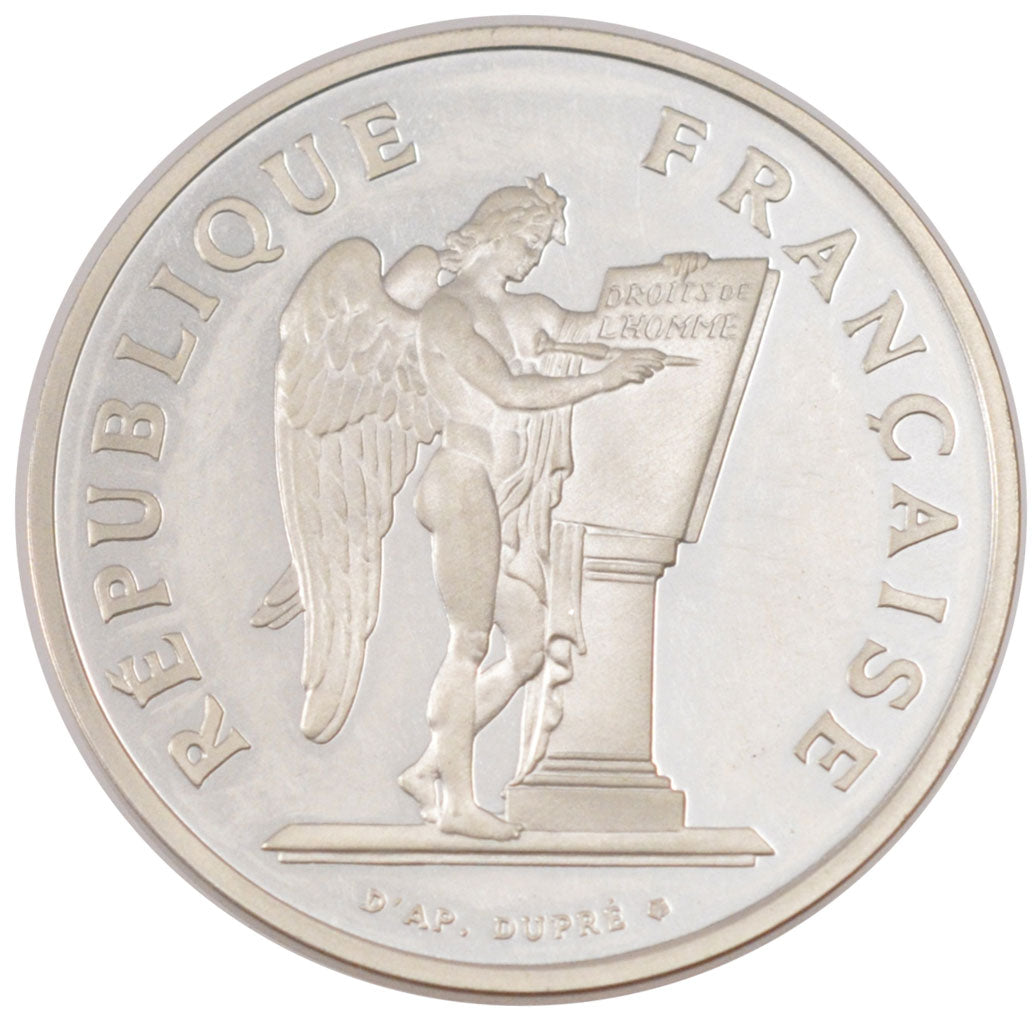 FRANCE, 100 Francs, 1989, MS(65-70), Silver, Gadoury #904, 15.00