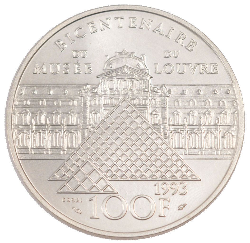 FRANCE, 100 Francs, 1993, MS(65-70), Silver, Gadoury #927, 22.20