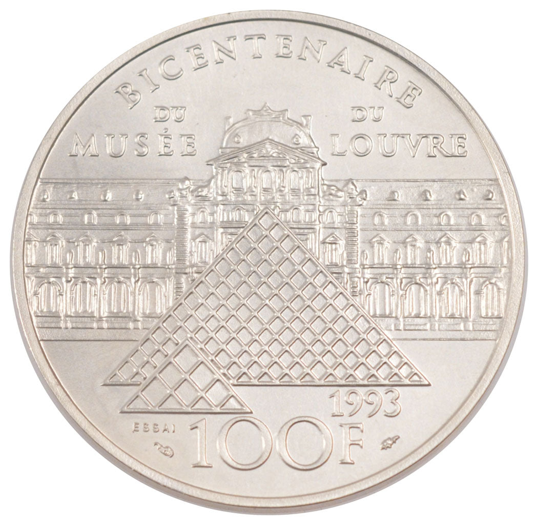 FRANCE, 100 Francs, 1993, MS(65-70), Silver, Gadoury #986, 22.20