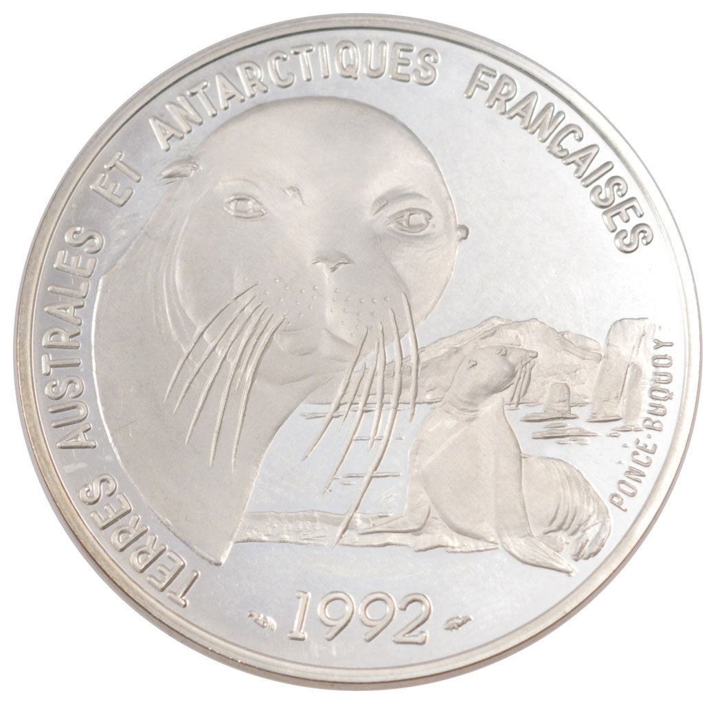 FRANCE, 100 Francs, 1992, MS(65-70), Silver, Gadoury #2, 22.20