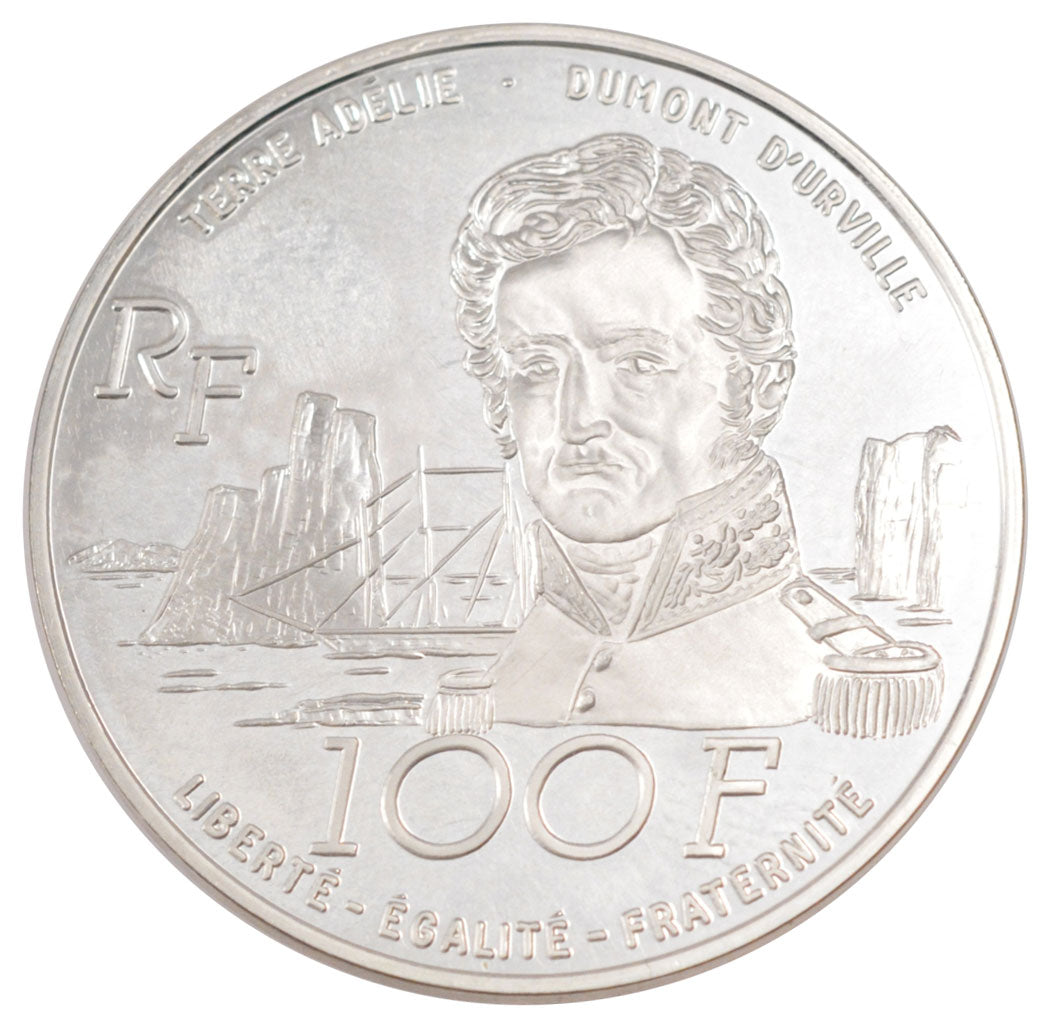 FRANCE, 100 Francs, 1992, MS(65-70), Silver, Gadoury #2, 22.20