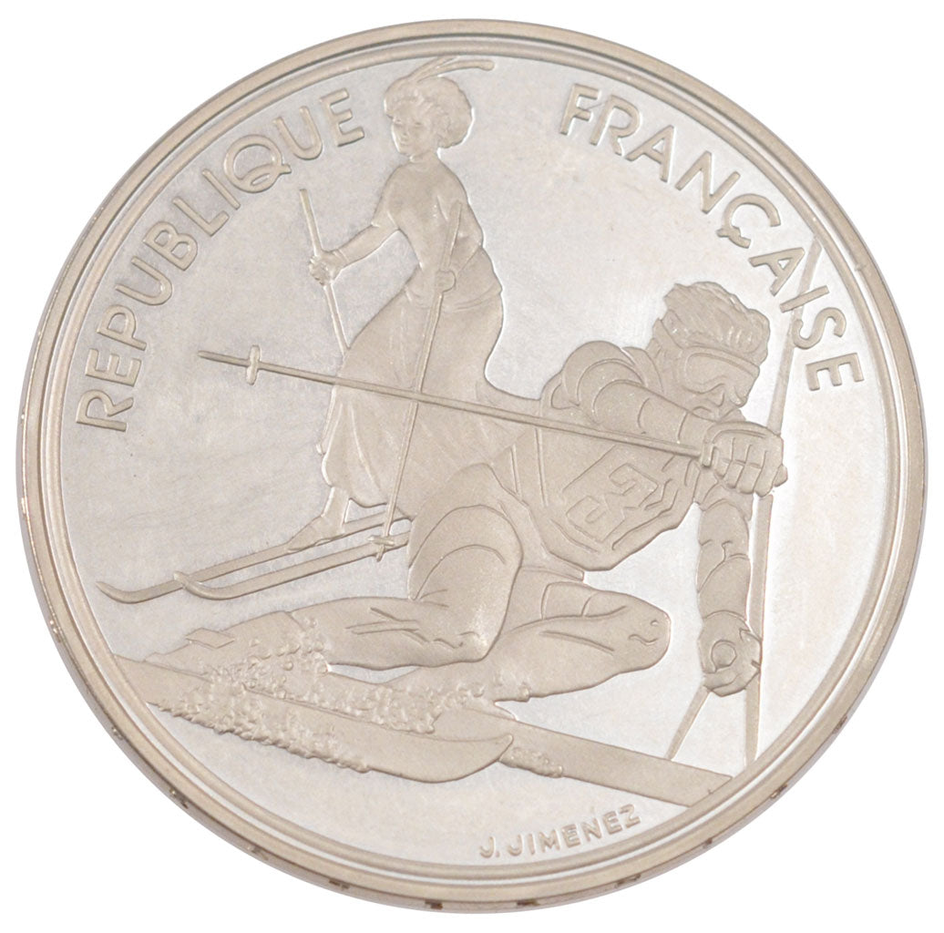 FRANCE, 100 Francs, 1990, MS(65-70), Silver, Gadoury #913, 22.20