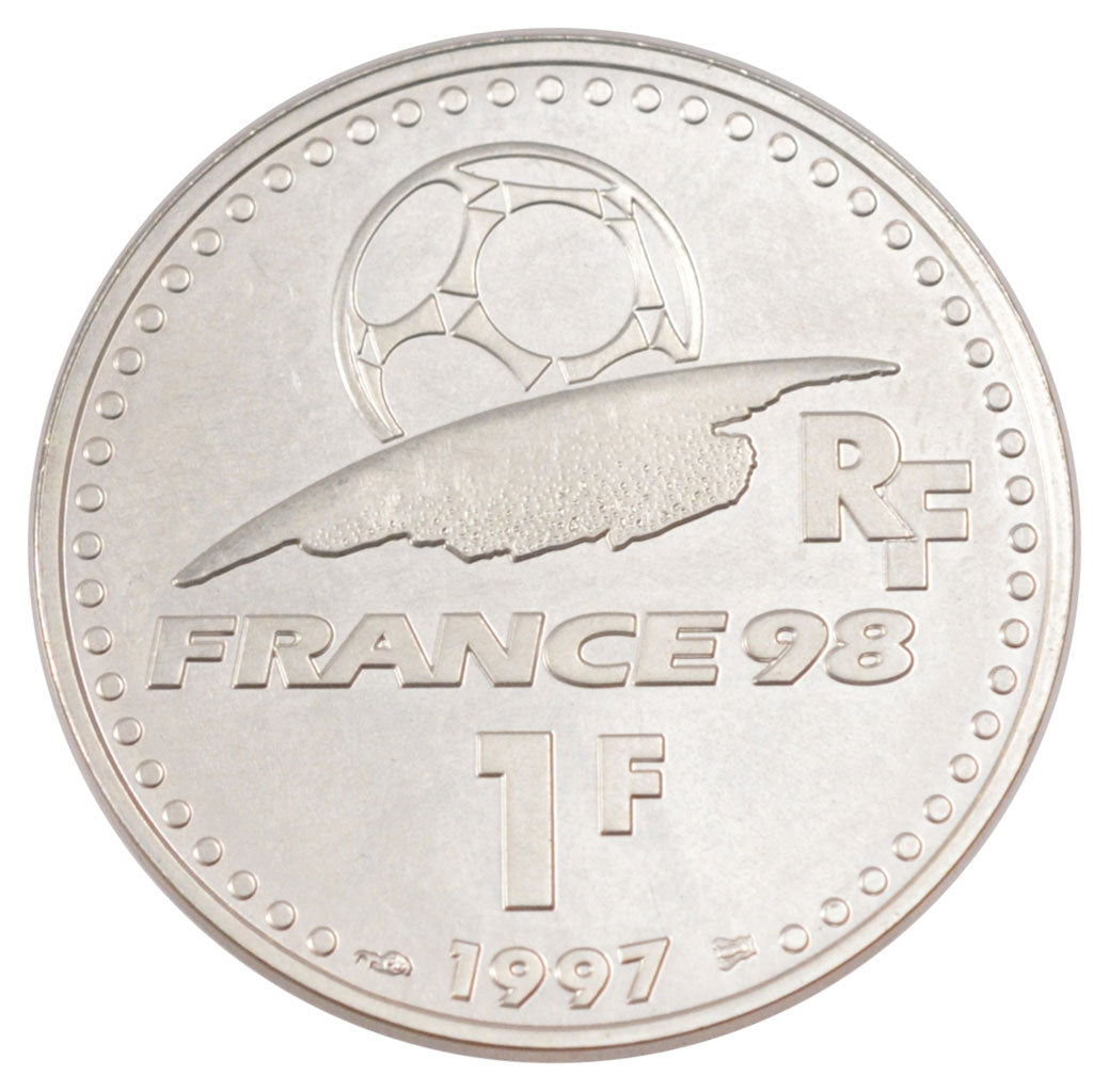 FRANCE, 1 Francs, 1997, MS(65-70), 12.00