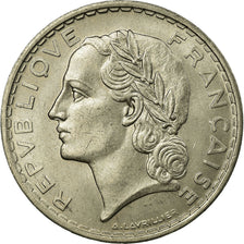 Coin, France, 5 Francs, 1933, AU(55-58), Nickel, KM:E65, Gadoury:760