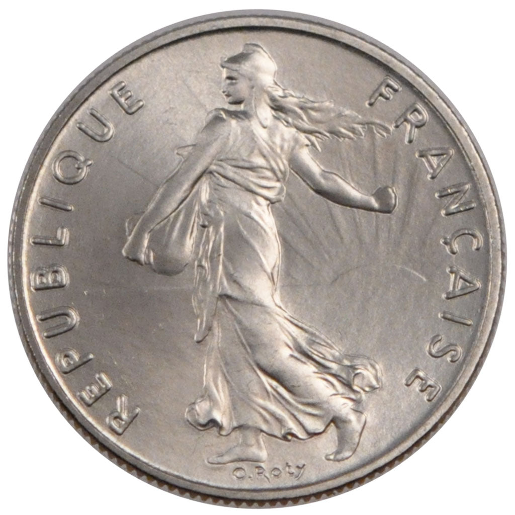 FRANCE, Semeuse, 1/2 Franc, 1984, Paris, KM #931.1, MS(65-70), Nickel, 19.5,...