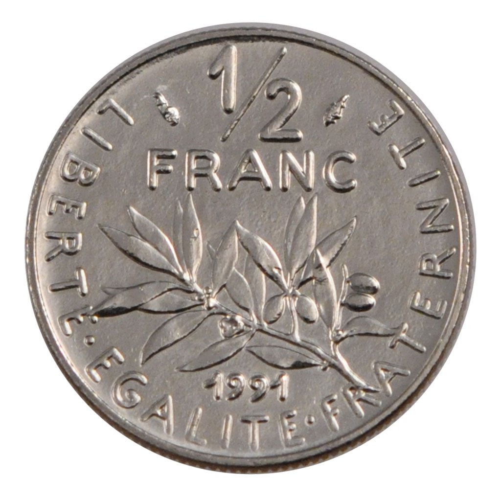 Vème République, 1/2 Franc Semeuse 