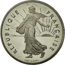 Coin, France, Semeuse, 1/2 Franc, 2000, Paris, MS(65-70), Nickel, Gadoury:429a