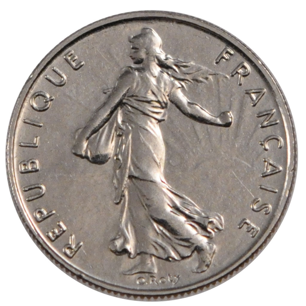 FRANCE, Semeuse, 1/2 Franc, 2001, Paris, KM #931.1, MS(65-70), Nickel, 19.5,...