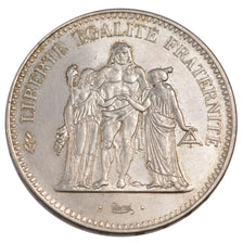 FRANCE, Hercule, 50 Francs, 1974, Paris, KM #941.1, MS(60-62), Silver, 41,...