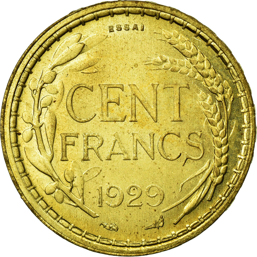 Coin, France, 100 Francs, 1929, MS(65-70), Bronze-Aluminium, Gadoury:1144