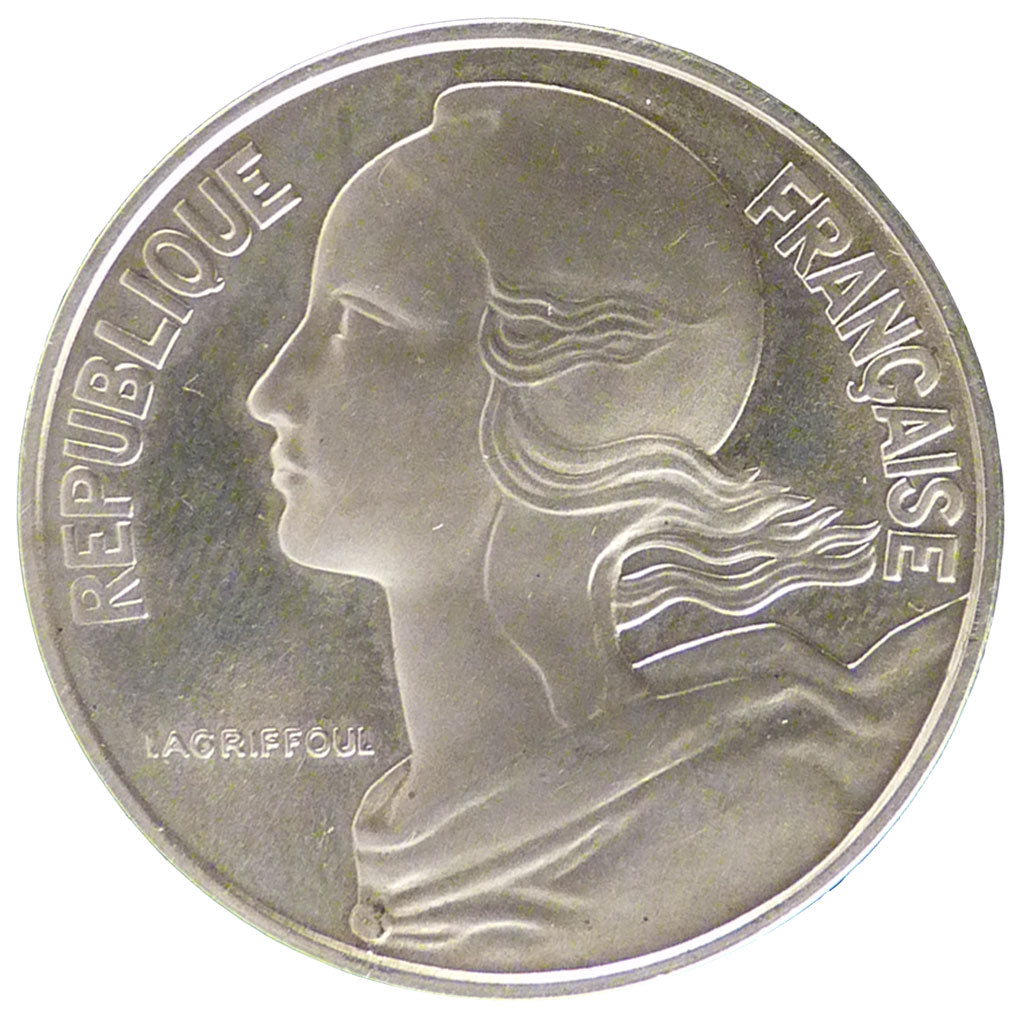 FRANCE, 20 Centimes, 1972, MS(65-70), Aluminium-Bronze, Gadoury #332P, 10.10