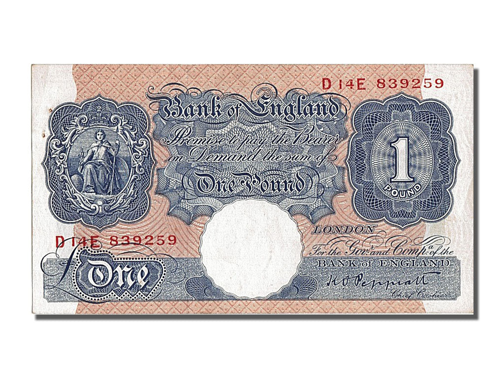 Banknot, Wielka Brytania, 1 Pound, UNC(60-62)