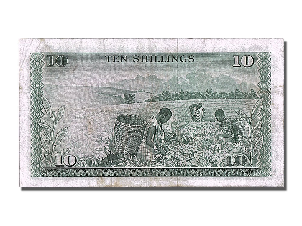 Kenya, 10 Shillings, 1972, KM #7c, 1972-07-01, AU(50-53), A.54