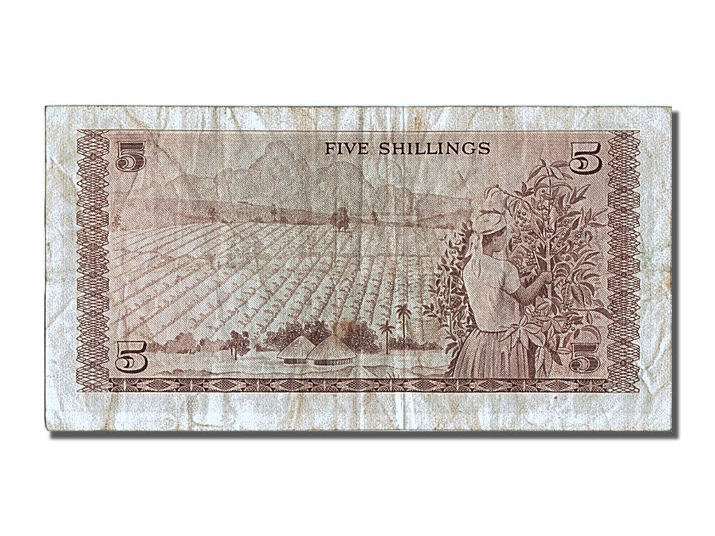 Kenya, 5 Shillings, 1972, KM #6c, 1972-07-01, EF(40-45), A.61