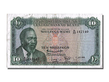 Kenya, 10 Shillings, 1968, KM #2c, 1968-07-01, EF(40-45), A.23