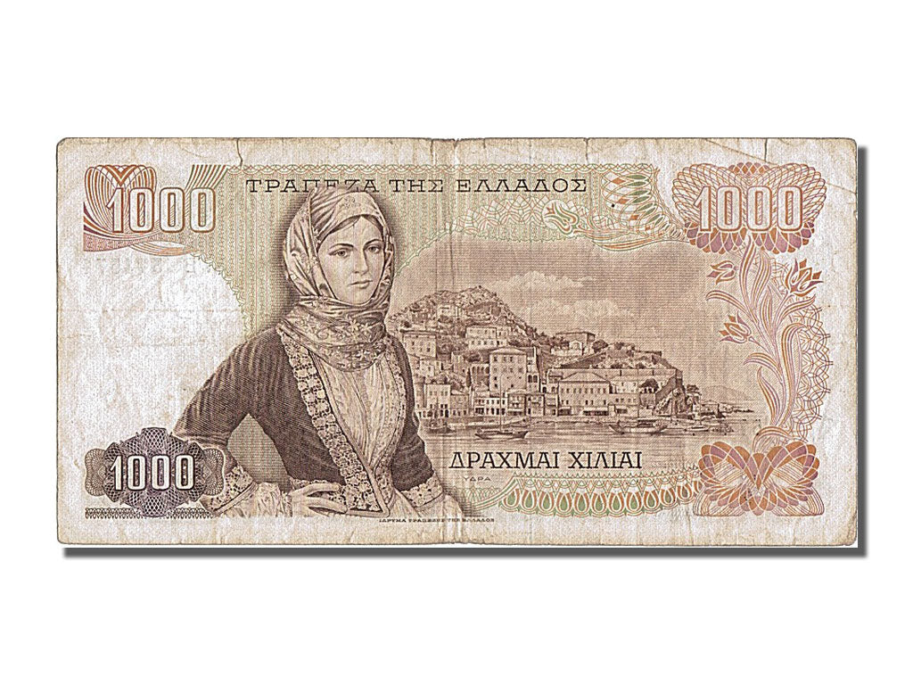 Greece, 1000 Drachmai, 1970, KM #198b, 1970-11-01, VF(30-35), 57B