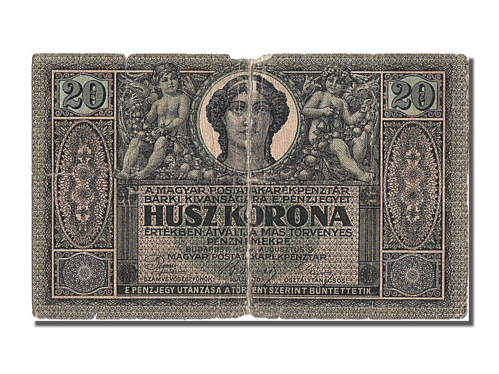 Hongrie, 20 Korona type 1919