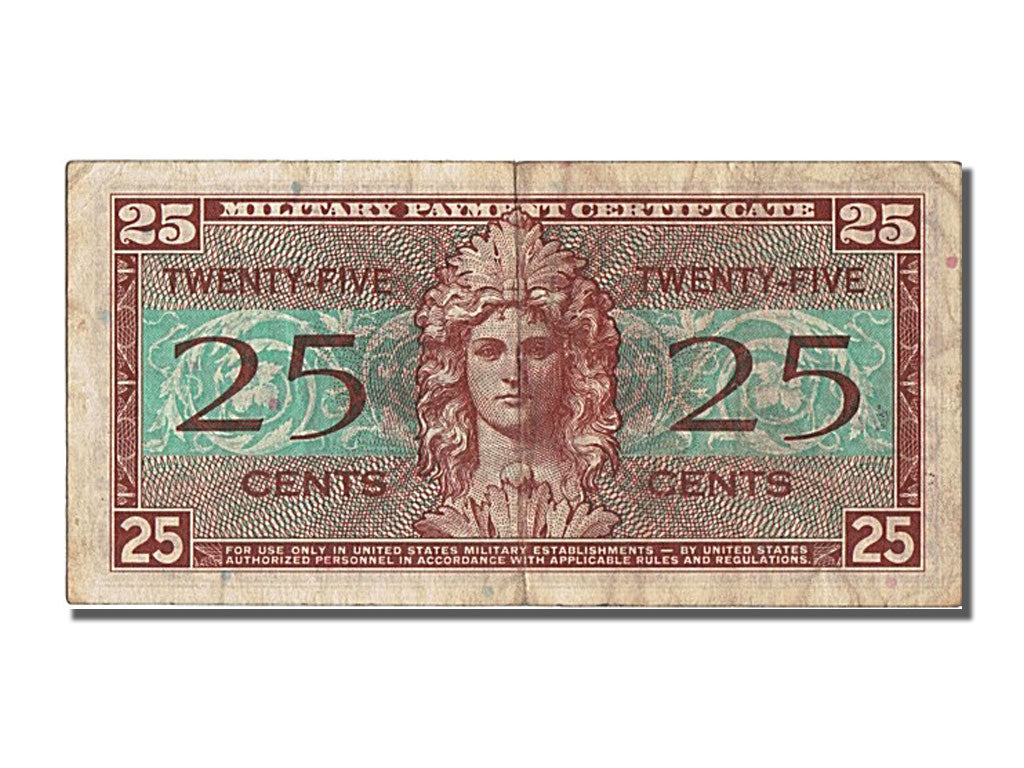Banknote, United States, 25 Cents, 1954, EF(40-45)