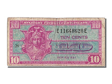Billet, États-Unis, 10 Cents, 1954, TTB