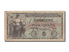 Billete, 5 Cents, 1951, Estados Unidos, BC+