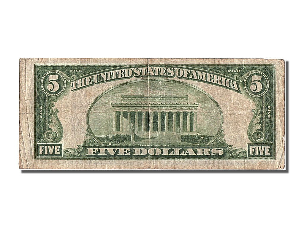 United States, 5 Dollars, 1934, VF(30-35), DA