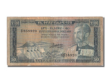 Ethiopie, 50 Dollars type 1966, ND, Alphabet B, Pick 28