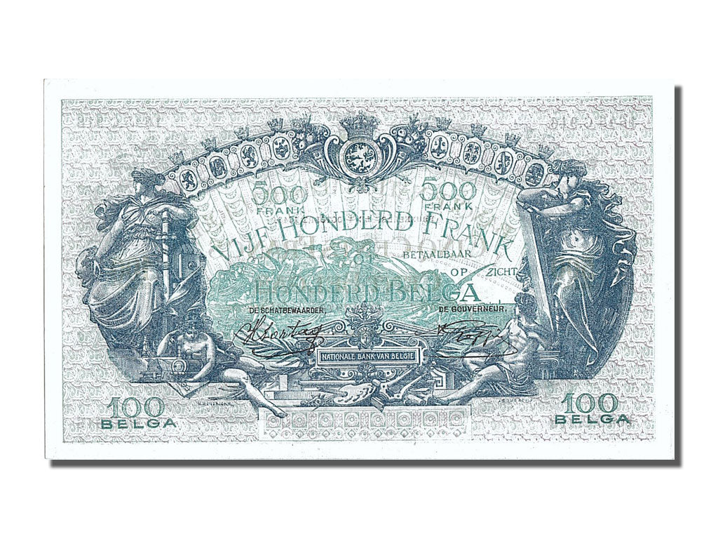 Belgique, 500 Francs - 100 Belgas type 1869