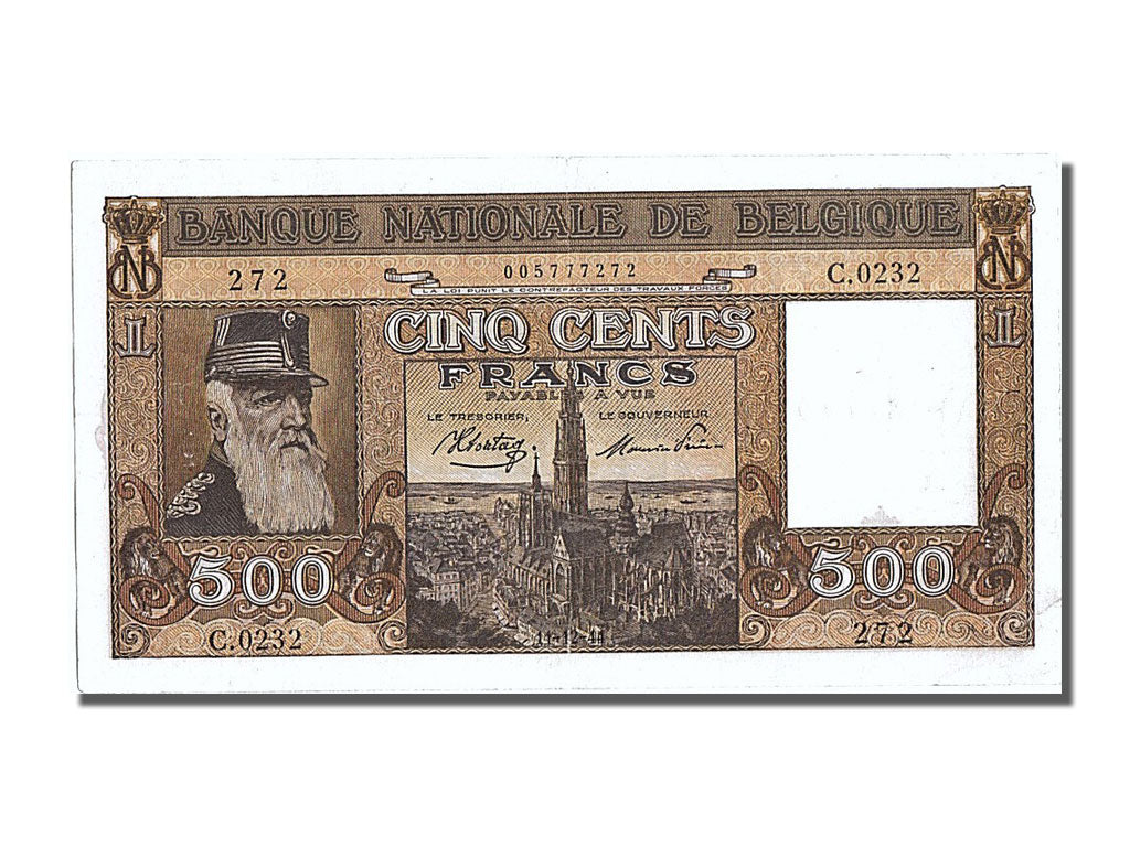 Belgique, 500 Francs type Dynastie
