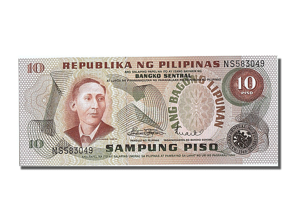 Banknote, Philippines, 10 Piso, UNC(65-70)