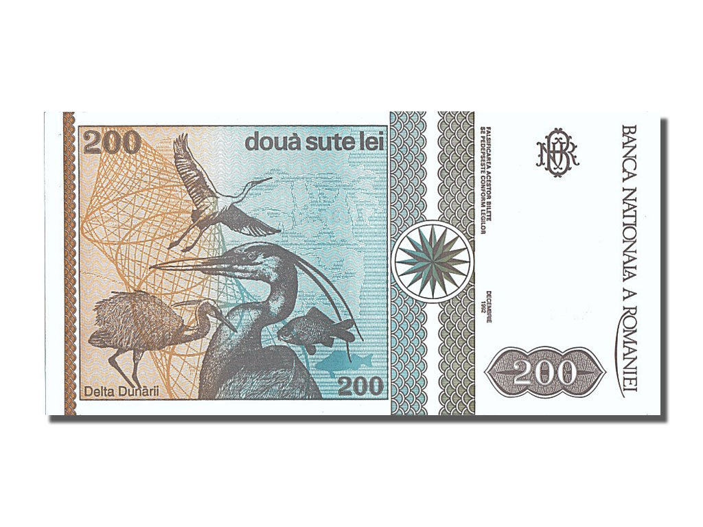 Romania, 200 Lei, 1992, KM #100a, UNC(65-70), A