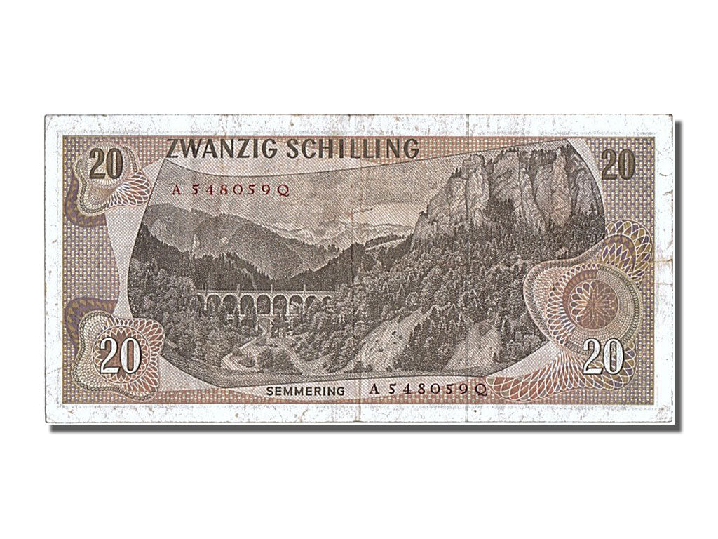 Banknote, Austria, 20 Schilling, 1967, 1967-07-02, EF(40-45)