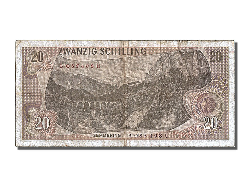 Banknote, Austria, 20 Schilling, 1967, 1967-07-02, EF(40-45)