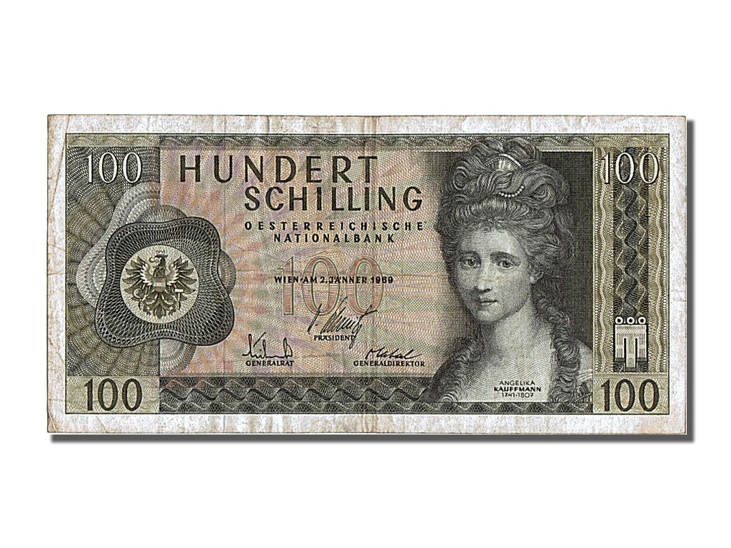 Geldschein, Österreich, 100 Schilling, 1969, 1969-01-01, SS