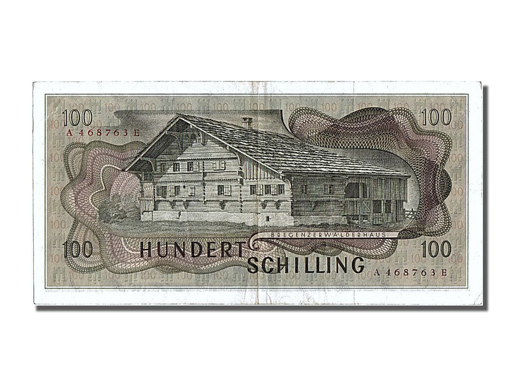 Geldschein, Österreich, 100 Schilling, 1969, 1969-01-01, VZ