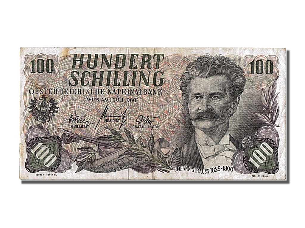 Austria, 100 Schilling, 1960, KM #138a, 1960-07-01, AU(50-53), IP