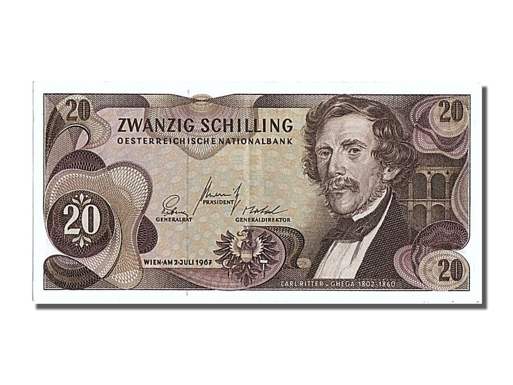 Billete, 20 Schilling, 1967, Austria, 1967-07-02, SC