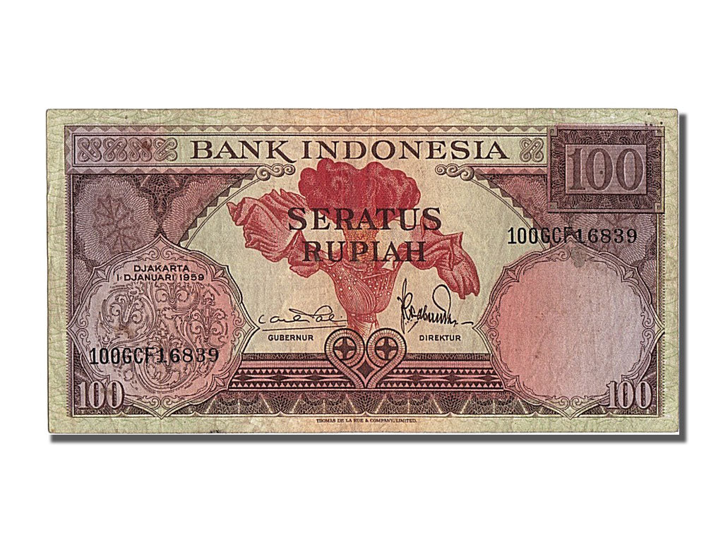 Indonesia, 100 Rupiah, 1959, 1959-01-01, BB+