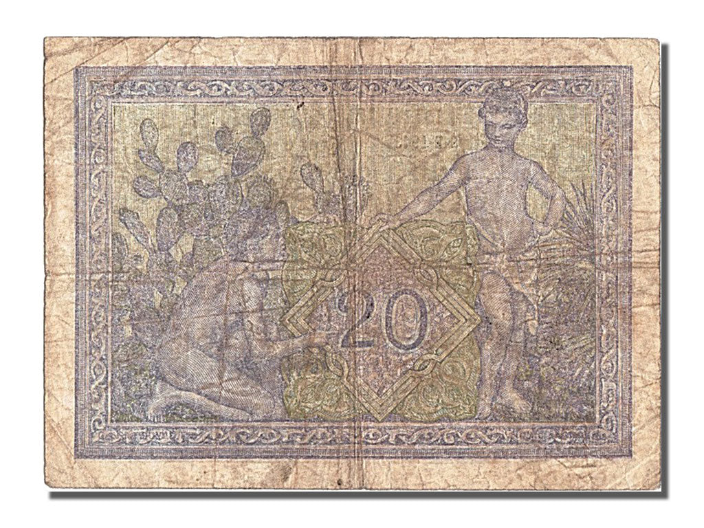 Algeria, 20 Francs, 1943, KM #92A, 1943-02-08, VF(30-35), G75