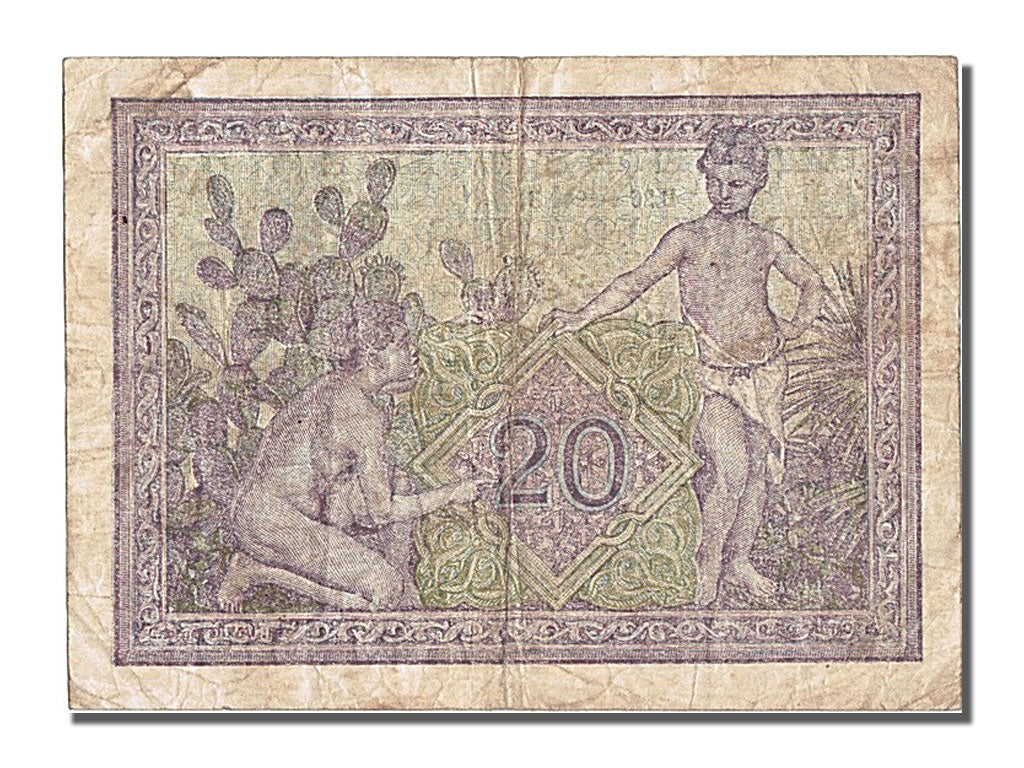 Algeria, 20 Francs, 1944, KM #92a, 1944-01-26, EF(40-45), S533
