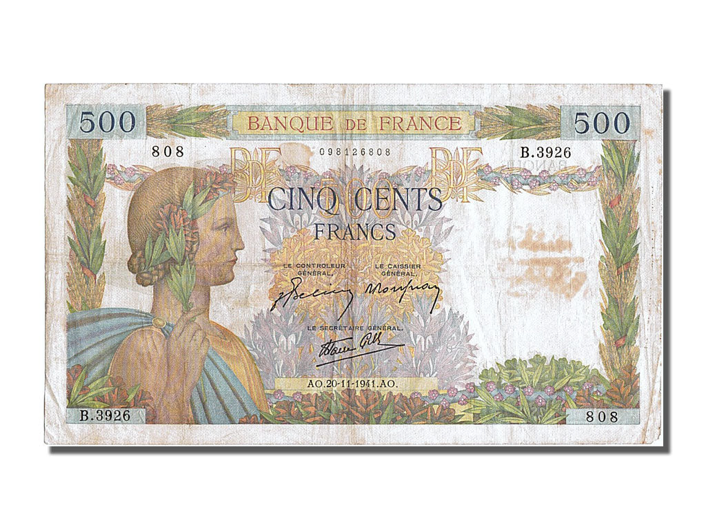 500 Francs type La Paix