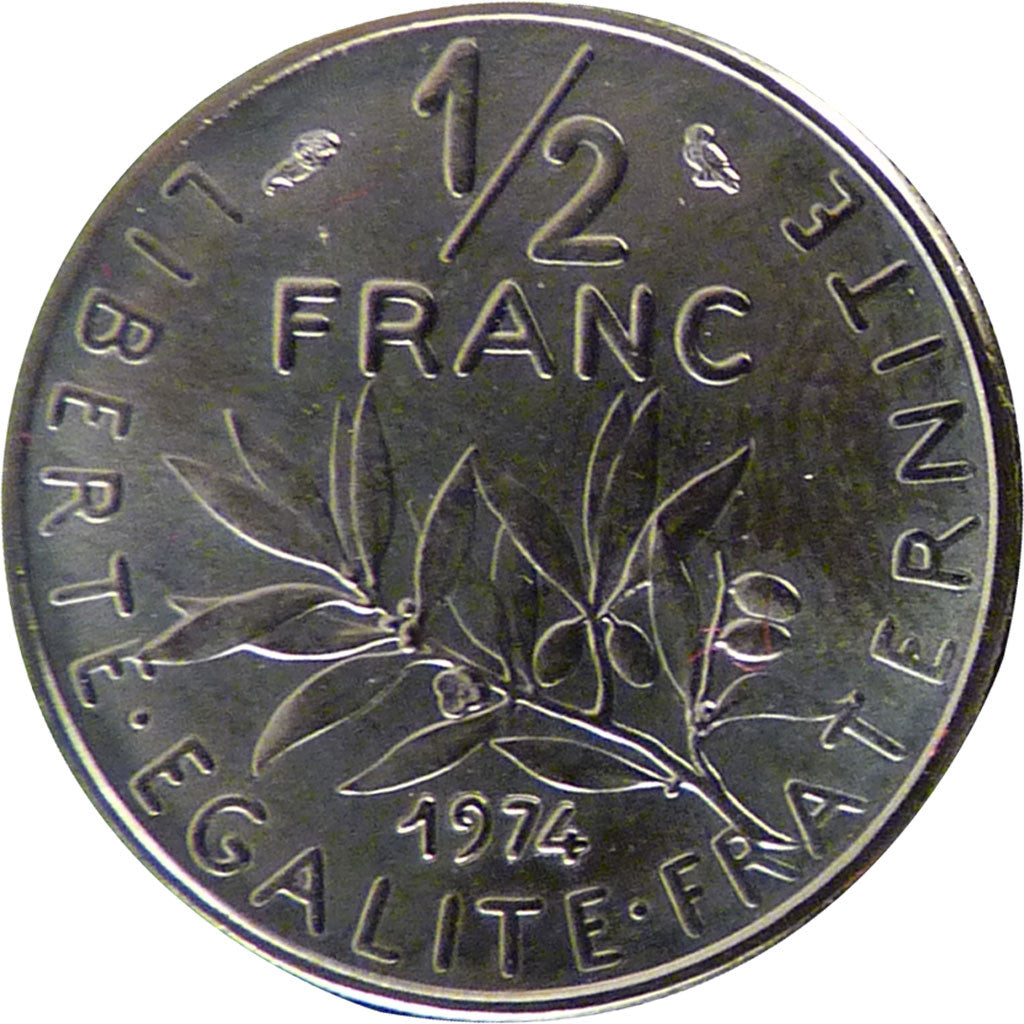 V ème République, ½ Franc Semeuse