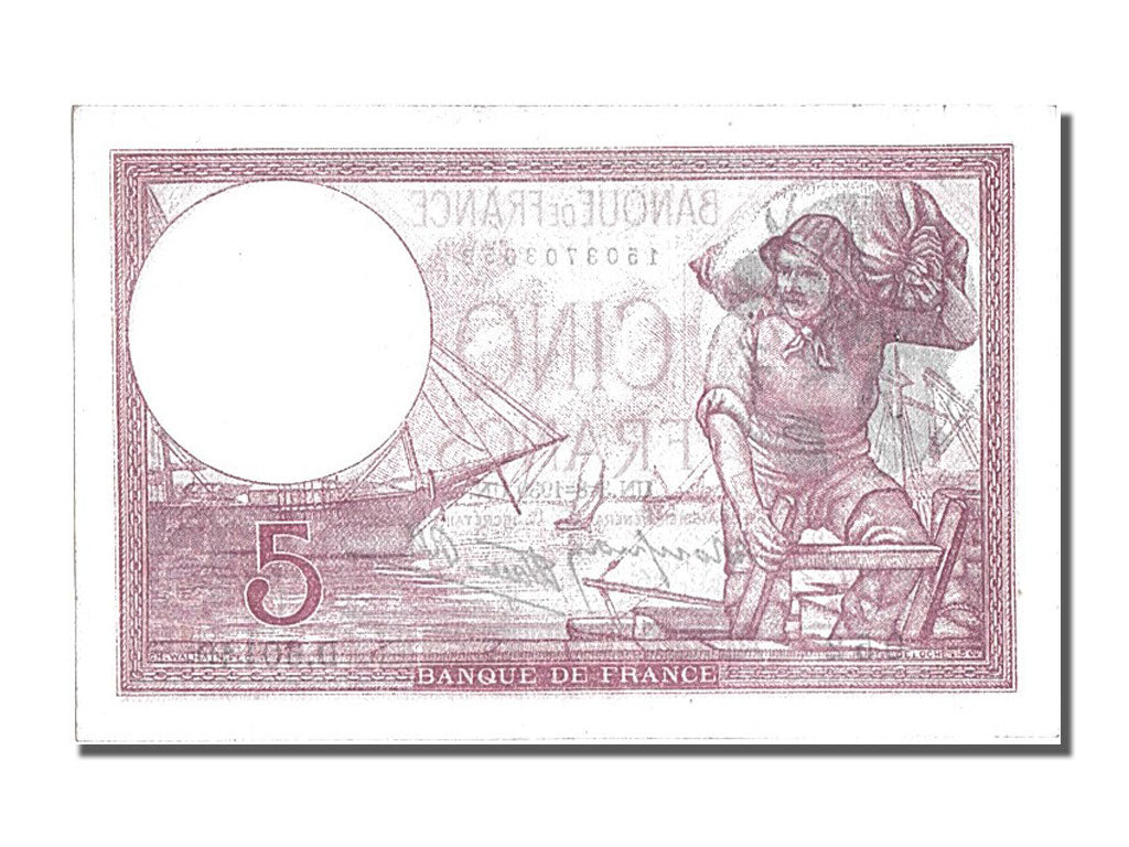 France, 5 Francs, 5 F 1917-1940 ''Violet'', 1939, KM #83, UNC(60-62), D.60149,..
