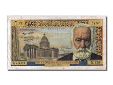 France, 5 Nouveaux Francs, 5 NF 1959-1965 ''Victor Hugo'', 1965, KM #141a,...