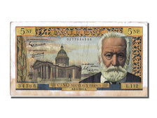 France, 5 Nouveaux Francs, 5 NF 1959-1965 ''Victor Hugo'', 1964, KM #141a,...