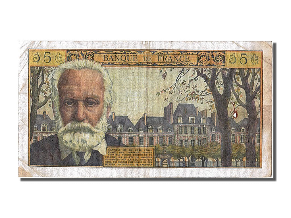 5 Nouveaux Francs type Victor Hugo