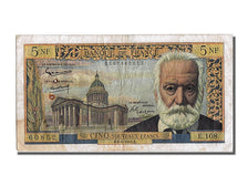 Francia, 5 Nouveaux Francs, 5 NF 1959-1965 ''Victor Hugo'', 1963, KM:141a, 19...