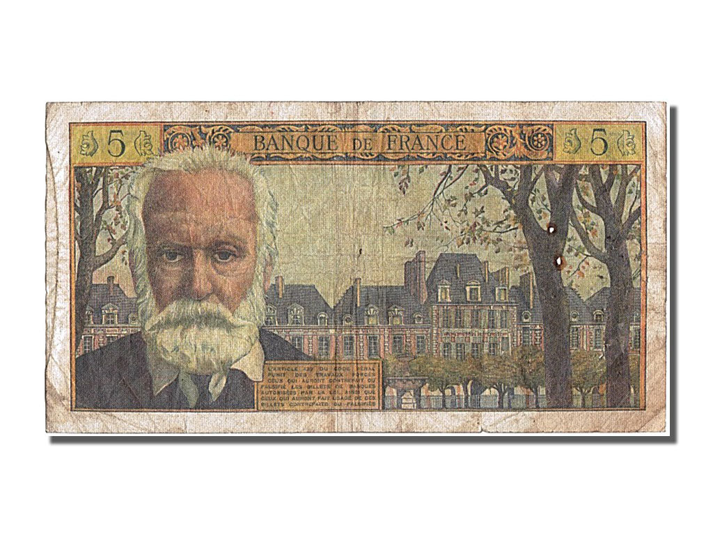 France, 5 Nouveaux Francs, 5 NF 1959-1965 ''Victor Hugo'', 1963, KM #141a,...