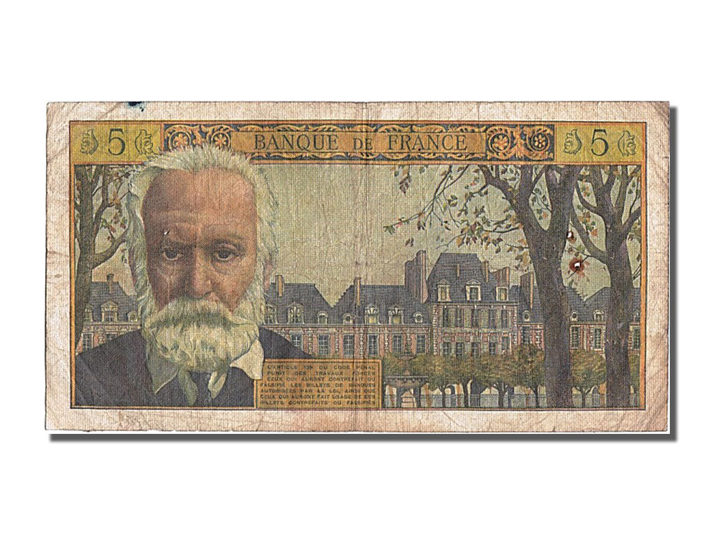 France, 5 Nouveaux Francs, 5 NF 1959-1965 ''Victor Hugo'', 1962, KM #141a,...