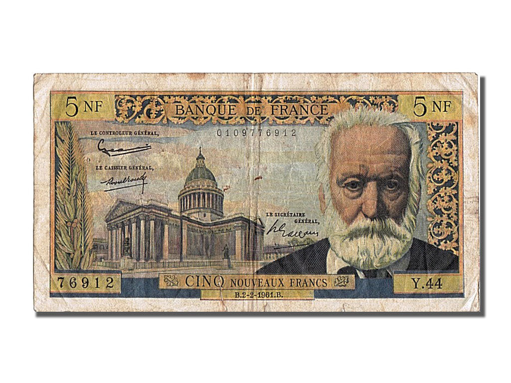 5 Nouveaux Francs type Victor Hugo